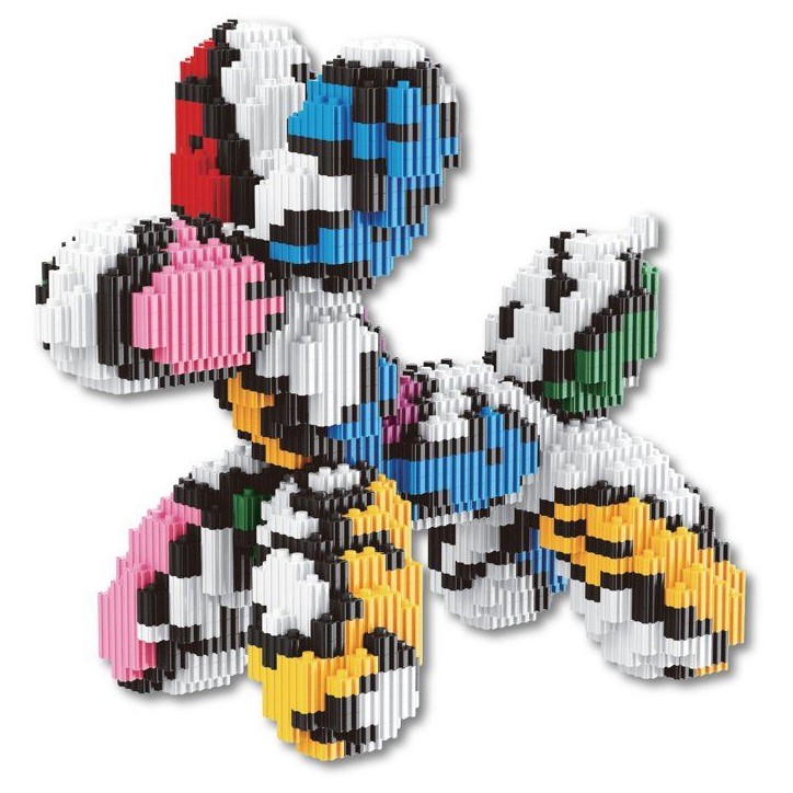 Jeu de construction décoratif - SILVERLIT - Brik Haus Chien Pop Art - Plus de 1200 pieces - Objet déco