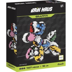 Jeu de construction décoratif - SILVERLIT - Brik Haus Chien Pop Art -