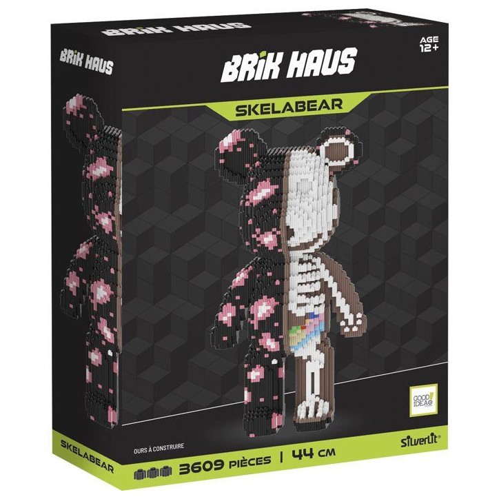 Jeu de construction décoratif - SILVERLIT - Brik Haus Ours XXL - Plus de 3600 pieces - Objet déco moderne