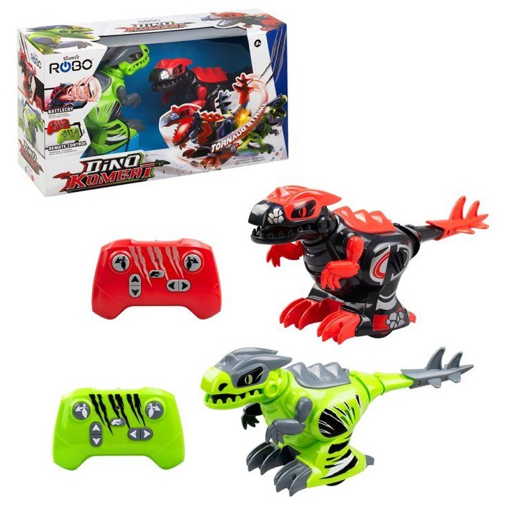 Pack de dinosaures robots télécommandés - SILVERLIT - YCOO Dino Kombat - 2 dinosaures - Queue rotative 360° - Effets lumineu Pack de dinosaures robots télécommandés - SILVERLIT - YCOO Dino Kombat - 2 dinosaures - Queue rotative 360° - Effets lumineu