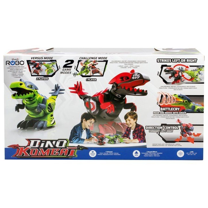 Pack de dinosaures robots télécommandés - SILVERLIT - YCOO Dino Kombat - 2 dinosaures - Queue rotative 360° - Effets lumineu Pack de dinosaures robots télécommandés - SILVERLIT - YCOO Dino Kombat - 2 dinosaures - Queue rotative 360° - Effets lumineu