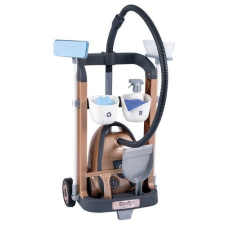 Smoby - Rowenta Chariot Ménage+ Aspirateur - Des 3 ans - Fabriqué en