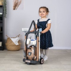 Smoby - Rowenta Chariot Ménage+ Aspirateur - Des 3 ans - Fabriqué en