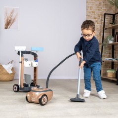 Smoby - Rowenta Chariot Ménage+ Aspirateur - Des 3 ans - Fabriqué en