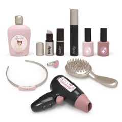 Smoby - My Beauty Vanity - Coiffure, Onglerie et Maquillage - 10 Accessoires Inclus + Miroir - Des 3 ans - Fabriqué en France