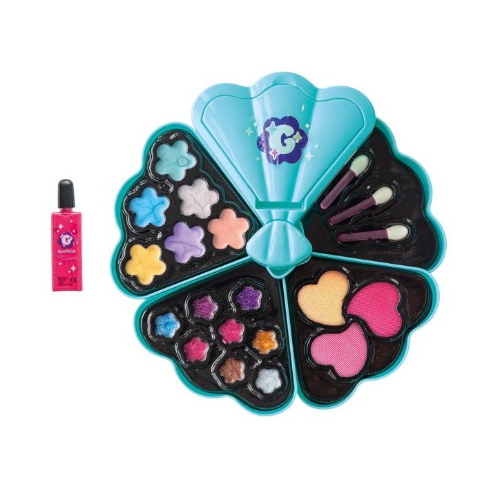 Smoby - Glam Make-Up Palette - Palette de Maquillage Enfant Rotative - 6 Fards, 8 Gloss, 3 Blush, Vernis et Miroir - Des 6 ans Smoby - Glam Make-Up Palette - Palette de Maquillage Enfant Rotative - 6 Fards, 8 Gloss, 3 Blush, Vernis et Miroir - Des 6 ans