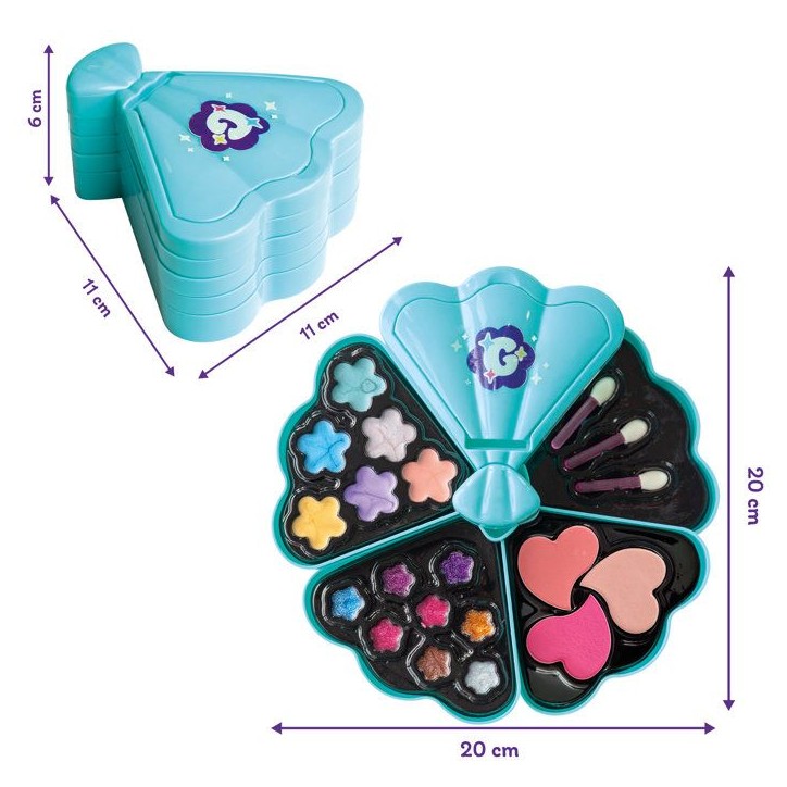 Smoby - Glam Make-Up Palette - Palette de Maquillage Enfant Rotative - 6 Fards, 8 Gloss, 3 Blush, Vernis et Miroir - Des 6 ans Smoby - Glam Make-Up Palette - Palette de Maquillage Enfant Rotative - 6 Fards, 8 Gloss, 3 Blush, Vernis et Miroir - Des 6 ans