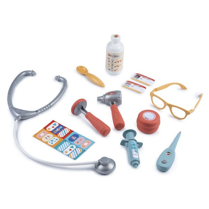 SMOBY - Mallette Medicale - Des 3ans - Transportable - Nombreux accessoires : Thermometre, Ciseaux, Pansements, Seringue SMOBY - Mallette Medicale - Des 3ans - Transportable - Nombreux accessoires : Thermometre, Ciseaux, Pansements, Seringue
