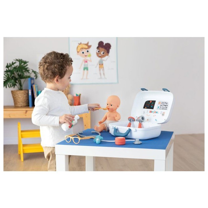 SMOBY - Mallette Medicale - Des 3ans - Transportable - Nombreux accessoires : Thermometre, Ciseaux, Pansements, Seringue SMOBY - Mallette Medicale - Des 3ans - Transportable - Nombreux accessoires : Thermometre, Ciseaux, Pansements, Seringue