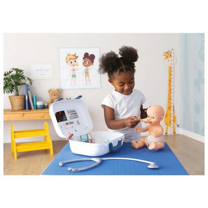 SMOBY - Mallette Medicale - Des 3ans - Transportable - Nombreux accessoires : Thermometre, Ciseaux, Pansements, Seringue SMOBY - Mallette Medicale - Des 3ans - Transportable - Nombreux accessoires : Thermometre, Ciseaux, Pansements, Seringue