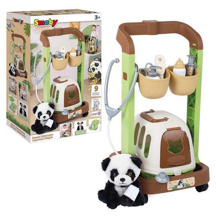 Smoby - Chariot Vétérinaire - Des 3 ans - Fabriqué en France Smoby - Chariot Vétérinaire - Des 3 ans - Fabriqué en France