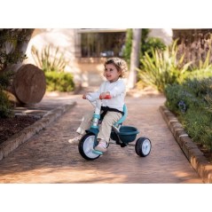 SMOBY - Tricycle Be Move Bleu - Des 15mois - Fabriqué en France