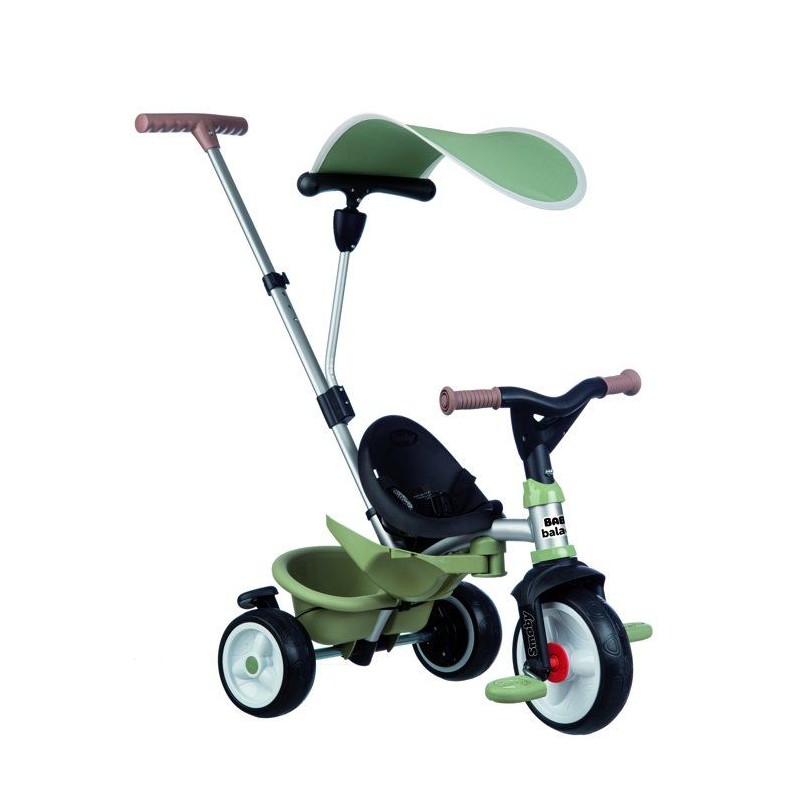 Smoby - Tricycle Baby Balade Vert - Des 10 mois - Fabriqué en France