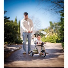 Smoby - Tricycle Baby Balade Vert - Des 10 mois - Fabriqué en France