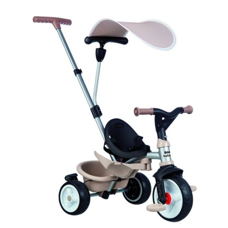 SMOBY - Tricycle Baby Balade Beige - Des 10 mois - Fabriqué en France