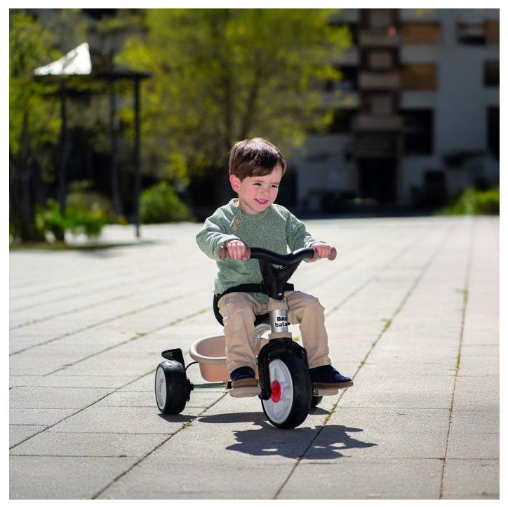 SMOBY - Tricycle Baby Balade Beige - Des 10 mois - Fabriqué en France SMOBY - Tricycle Baby Balade Beige - Des 10 mois - Fabriqué en France