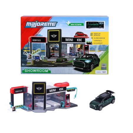 Diorama Mini + 1 Véhicule - MAJORETTE - Présentoir collector sous li