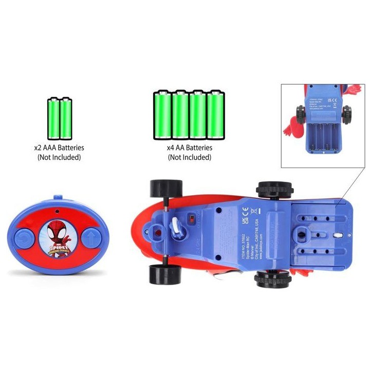 Jada - Figurine - Marvel Spidey Radiocommandé Skateboard- Des 8 ans Jada - Figurine - Marvel Spidey Radiocommandé Skateboard- Des 8 ans