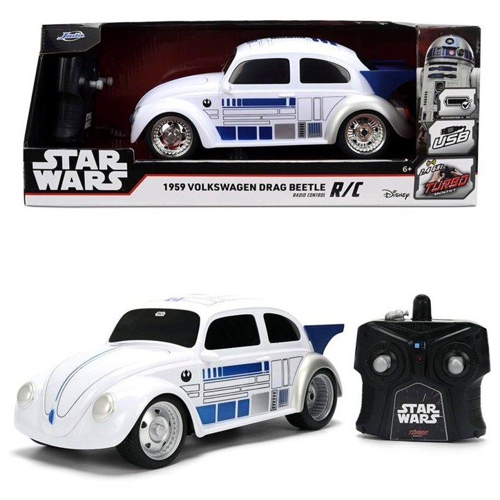 Jada - Star Wars - Radiocommandé - R2D2 Beetle - Echelle 1/16 Jada - Star Wars - Radiocommandé - R2D2 Beetle - Echelle 1/16