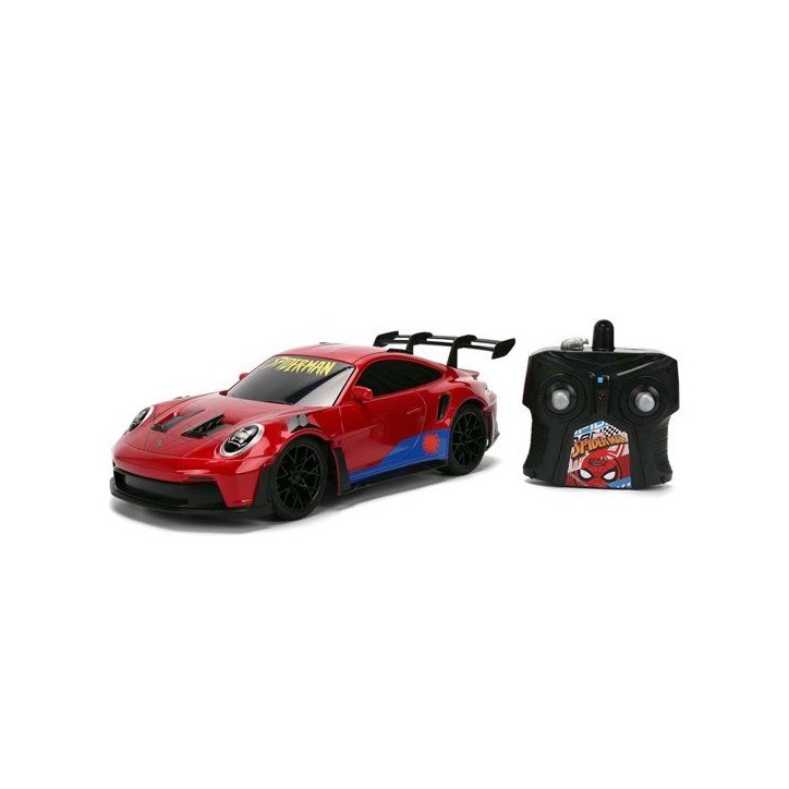 Jada - Voiture Radio Commandée - Spiderman - Porsche 911 - Marvel - Fonctions de Pilotage et Turbo - Licence Officielle - Des 6 Jada - Voiture Radio Commandée - Spiderman - Porsche 911 - Marvel - Fonctions de Pilotage et Turbo - Licence Officielle - Des 6
