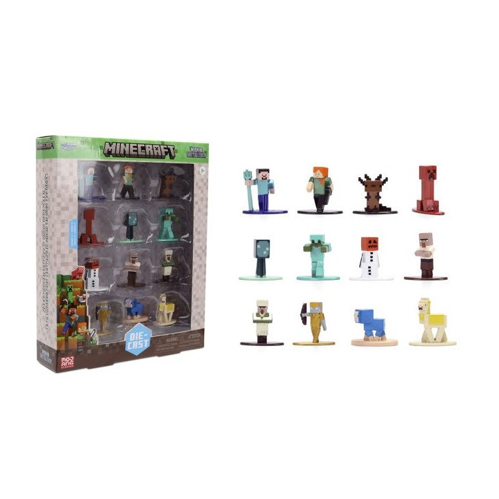 Jada - Figurine - Minecraft 4cm set 12Pieces - 2 - Des 3 ans Jada - Figurine - Minecraft 4cm set 12Pieces - 2 - Des 3 ans