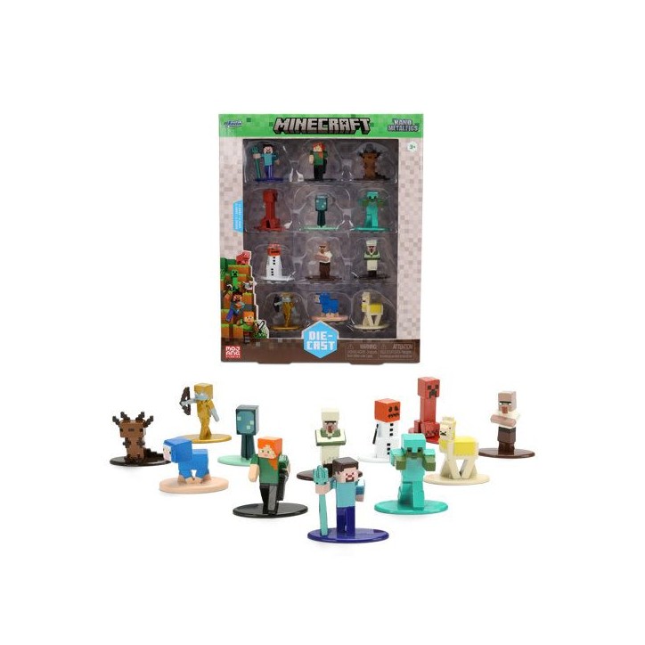 Jada - Figurine - Minecraft 4cm set 12Pieces - 2 - Des 3 ans Jada - Figurine - Minecraft 4cm set 12Pieces - 2 - Des 3 ans