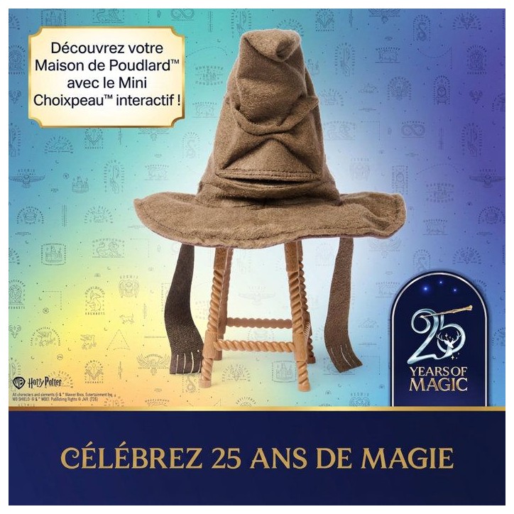 Mini Choixpeau Magique Interactif Wizarding World - Sons et Phrases - SPIN MASTER - A partir de 6 ans