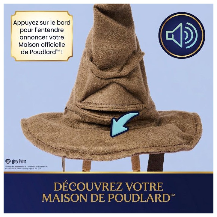 Mini Choixpeau Magique Interactif Wizarding World - Sons et Phrases - SPIN MASTER - A partir de 6 ans