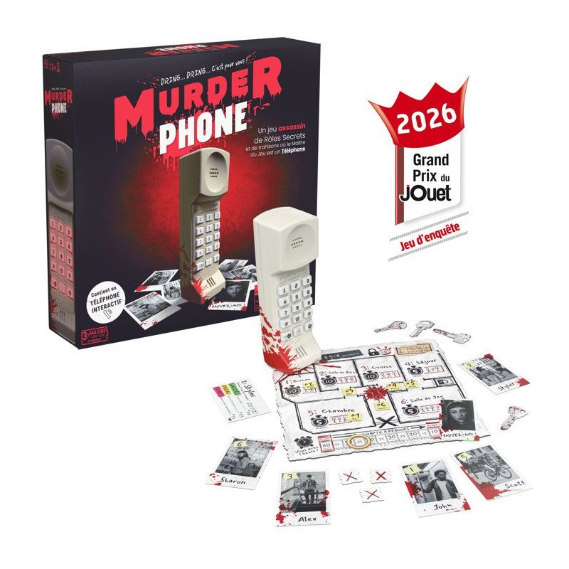 Murder Phone - SPINMASTER - Jeu d'ambiance intéractif - A Partir De 1