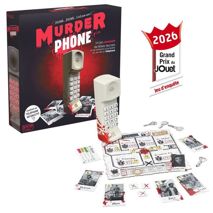 Murder Phone - SPINMASTER - Jeu d'ambiance intéractif - A Partir De 13 Ans