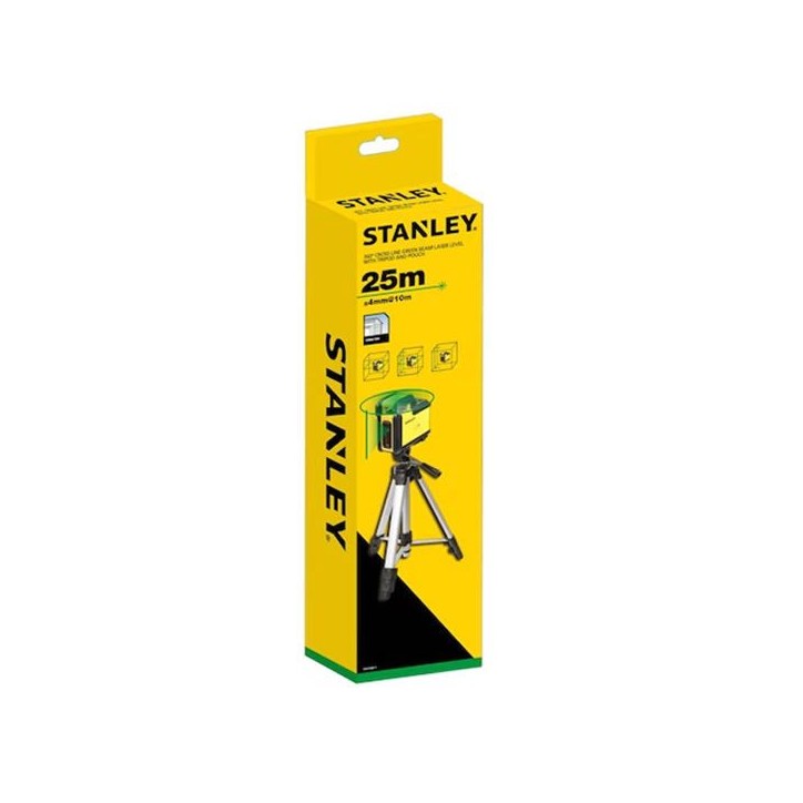 Kit Niveau Laser 360° + Trépied - STANLEY - STHT77641-1 - piles - vert Kit Niveau Laser 360° + Trépied - STANLEY - STHT77641-1 - piles - vert