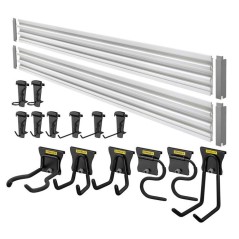 Ensemble de rangement - STANLEY - STST-22000-1 - 2 rails 120 cm - 18 a