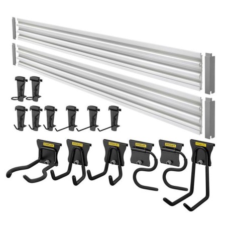 Ensemble de rangement - STANLEY - STST-22000-1 - 2 rails 120 cm - 18 a