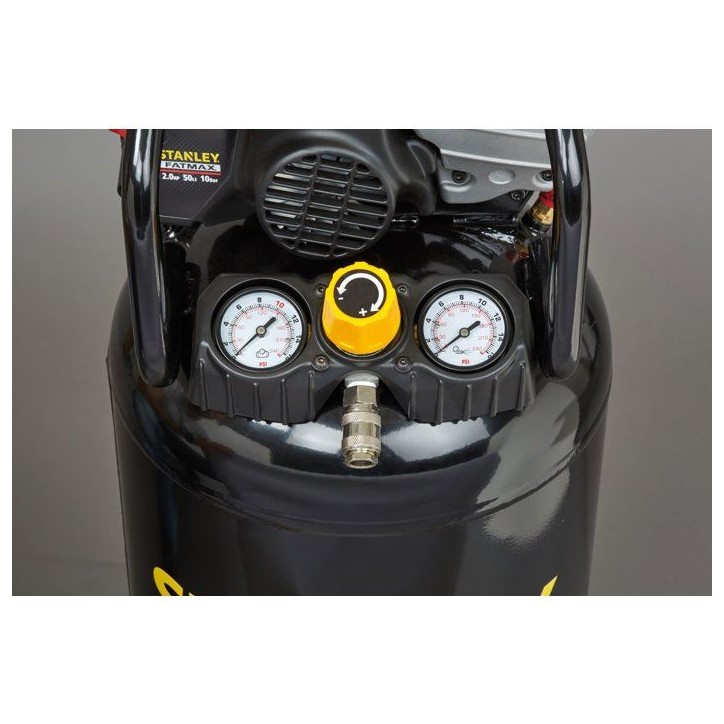 Compresseur - Vertical - Stanley Fatmax - Lub - 50 L - 2 HP - 10 bars - Lubrifié