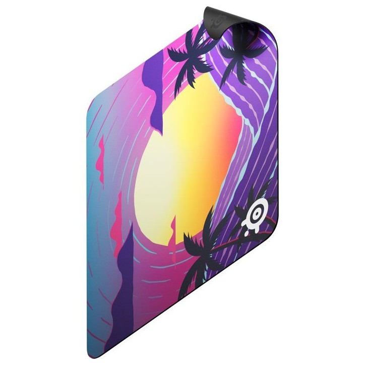 Tapis de souris gaming - STEELSERIES - QcK L - Neon Sunset - 450 mm x 400 mm x 2 mm Tapis de souris gaming - STEELSERIES - QcK L - Neon Sunset - 450 mm x 400 mm x 2 mm