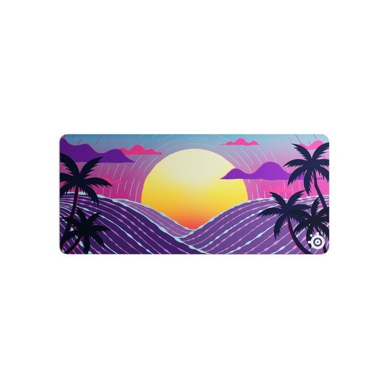 Tapis de souris gaming - STEELSERIES - QcK XXL - Neon Sunset - 900 x 4