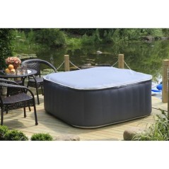 Spa gonflable SUNSPA - AC01-LED - 157 x 67 cm - 4 places - Carré (Liv