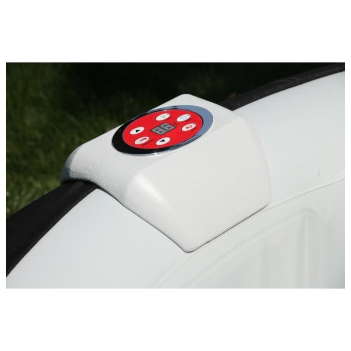 Spa gonflable SUNSPA - AC01-LED - 157 x 67 cm - 4 places - Carré (Livé avec filtre, cadenas, tapis de sol et couverture)