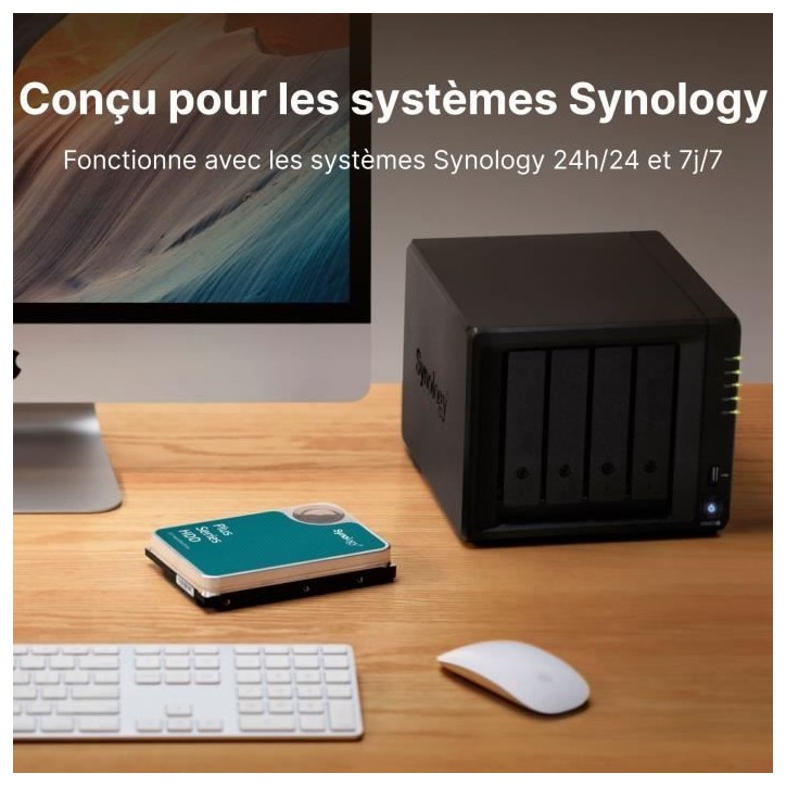 Disque dur interne SYNOLOGY HAT3300-6T - 6 To - SATA 6Gb/s - 5400 tours/min Disque dur interne SYNOLOGY HAT3300-6T - 6 To - SATA 6Gb/s - 5400 tours/min