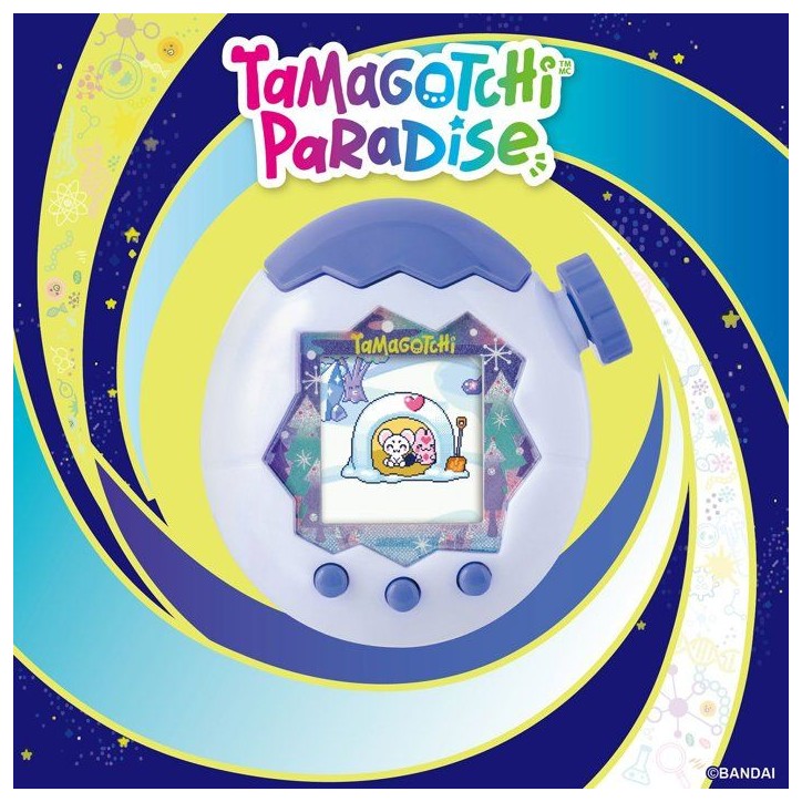 Tamagotchi - BANDAI - Paradise White Glacier - molette zoom - interactif - version française Tamagotchi - BANDAI - Paradise White Glacier - molette zoom - interactif - version française