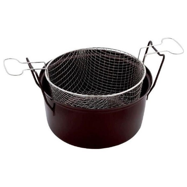 Friteuse du nord BAUMALU - Diametre 28 cm - Noir Friteuse du nord BAUMALU - Diametre 28 cm - Noir