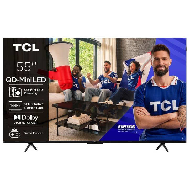 TCL 55P8L - TV QD-MiniLED 55 (139 cm) - 4K UHD 3840x2160 - 144 Hz - Dolby Vision - Google TV - 4xHDMI - WiFi TCL 55P8L - TV QD-MiniLED 55 (139 cm) - 4K UHD 3840x2160 - 144 Hz - Dolby Vision - Google TV - 4xHDMI - WiFi