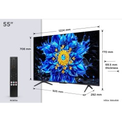 TCL 55P8L - TV QD-MiniLED 55 (139 cm) - 4K UHD 3840x2160 - 144 Hz - Do