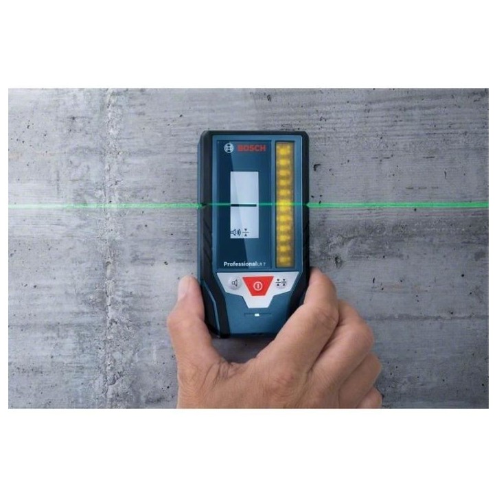 Cellule de réception - BOSCH - LR 7 PROFESSIONAL - Détection laser - Zone de 8 cm - Portée 50 m