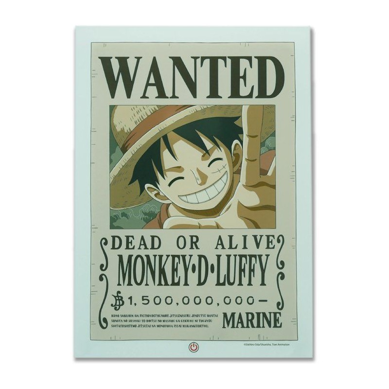 Lampe LED - TEKNOFUN - Néon mural Luffy Wanted One Piece 30 cm