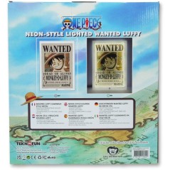 Lampe LED - TEKNOFUN - Néon mural Luffy Wanted One Piece 30 cm
