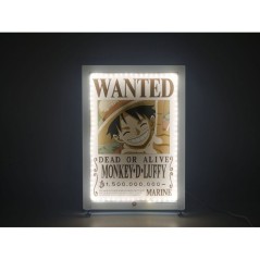 Lampe LED - TEKNOFUN - Néon mural Luffy Wanted One Piece 30 cm