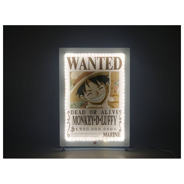 Lampe LED - TEKNOFUN - Néon mural Luffy Wanted One Piece 30 cm Lampe LED - TEKNOFUN - Néon mural Luffy Wanted One Piece 30 cm