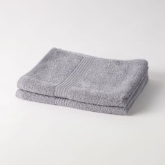 TODAY Essential - Lot de 2 serviettes de toilette 50x90 cm 100% Coton
