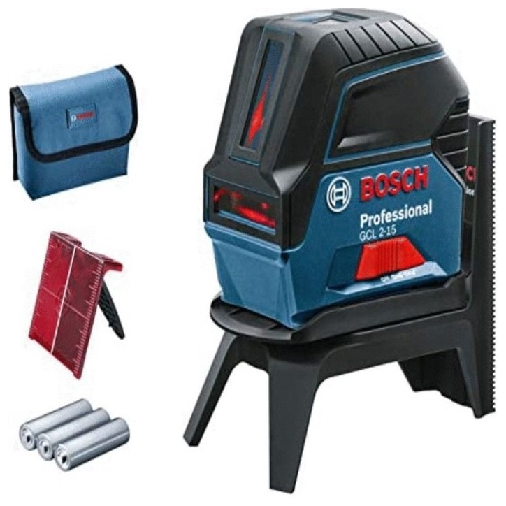 Laser point et ligne 3x1,5V GCL 2-15 (sans batterie ni chargeur) en boîte carton - BOSCH - 0601066E00 Laser point et ligne 3x1,5V GCL 2-15 (sans batterie ni chargeur) en boîte carton - BOSCH - 0601066E00